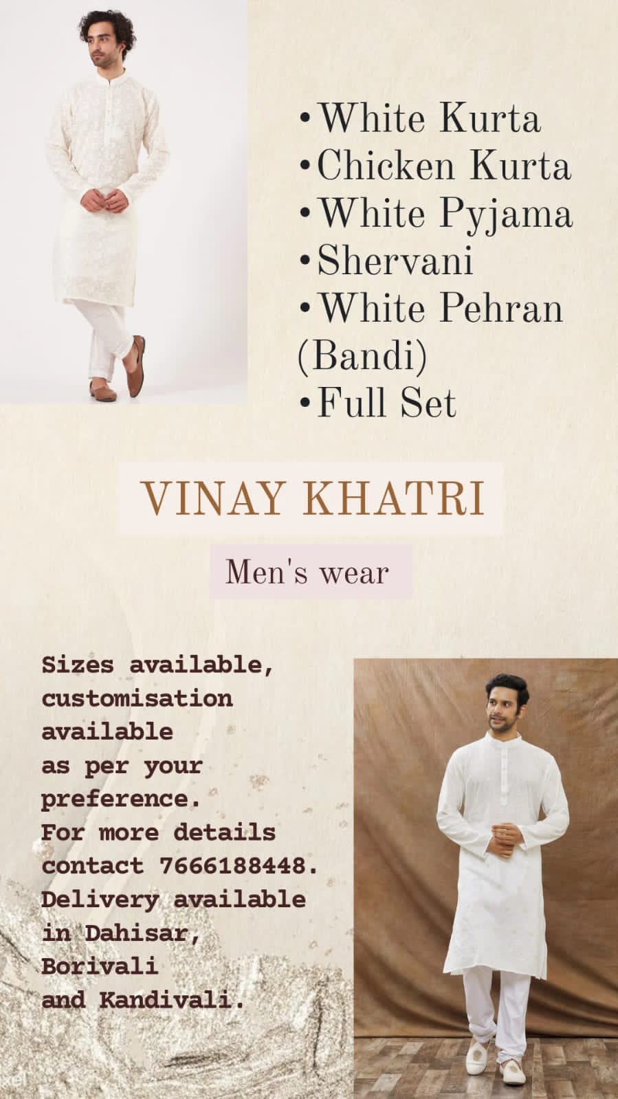 Vinay Khatri Men's wear logo